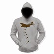 DROWNING THE WORLD IN MUSIC - GREY/WHITE - HOODIE