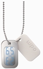 DOG TAG ANH�NGERUHR - ALUMINIUM/WEI�