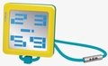 PIXEL SQUARE ANH�NGERUHR - GELB/T�RKIS