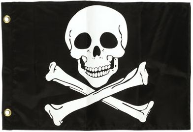 Hestya 2 Stück Jolly Roger Piraten Flagge Schädel Flagge für Piraten Party,  Geburtstagsgeschenk, Piraten Tag, Halloween Dekoration, 3 x 5 Fuß :  : Garden