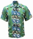 Original Hawaiihemd - RETRO NIGHT BLOOMING CEREUS - RAINFOREST - Diamond Head Sportswear